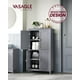 thumbnail image 3 of VASAGLE Mueble de Baño, Armario de Baño, Armario de Cocina, con 4 Puertas, Estantes Ajustables, 30 x 60 x 110 cm, Gris Mística, 3 of 5