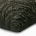 thumbnail image 2 of Decorative Pillow Cover, Decorative Charcoal Gray 18"x18" (45x45 cm) Pillow Covers, Linen Beaded Throw Pillow Covers, Abstract Pattern Modern Style Halloween Decorations - Raving Night, 2 of 3