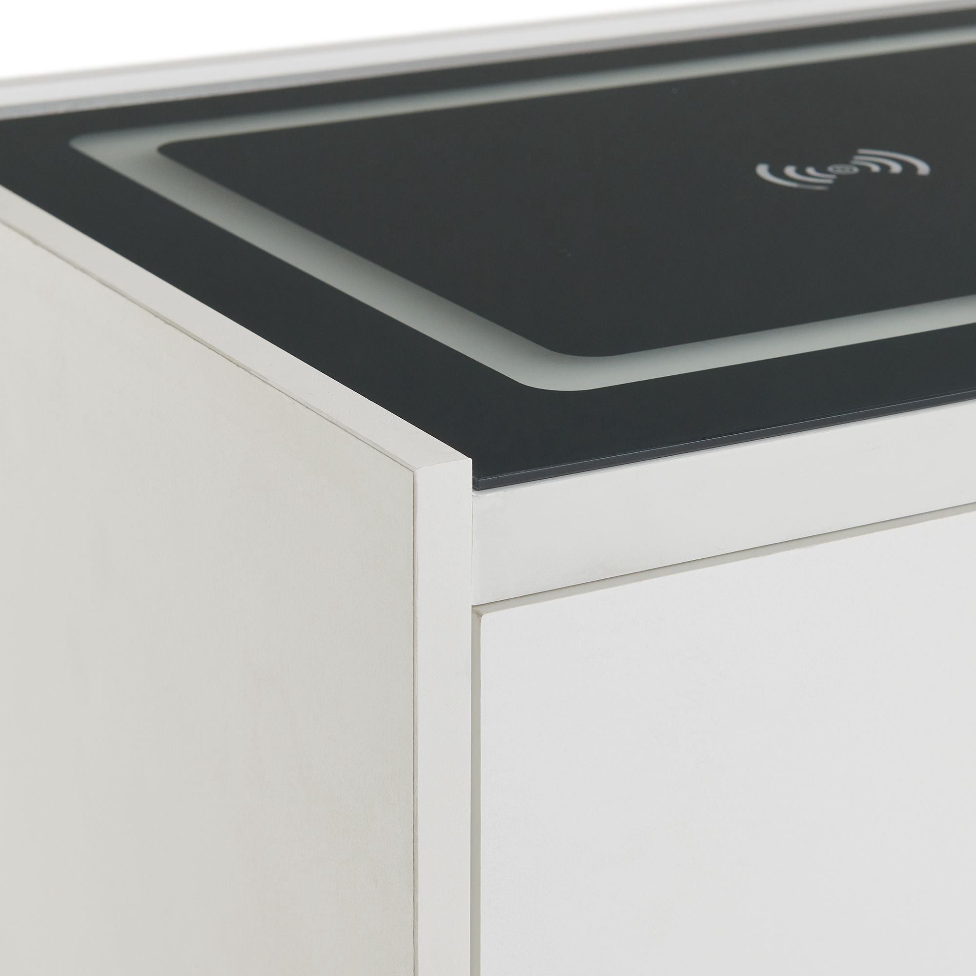 Picket House Furnishings Azura Nightstand with Electronic Features in White