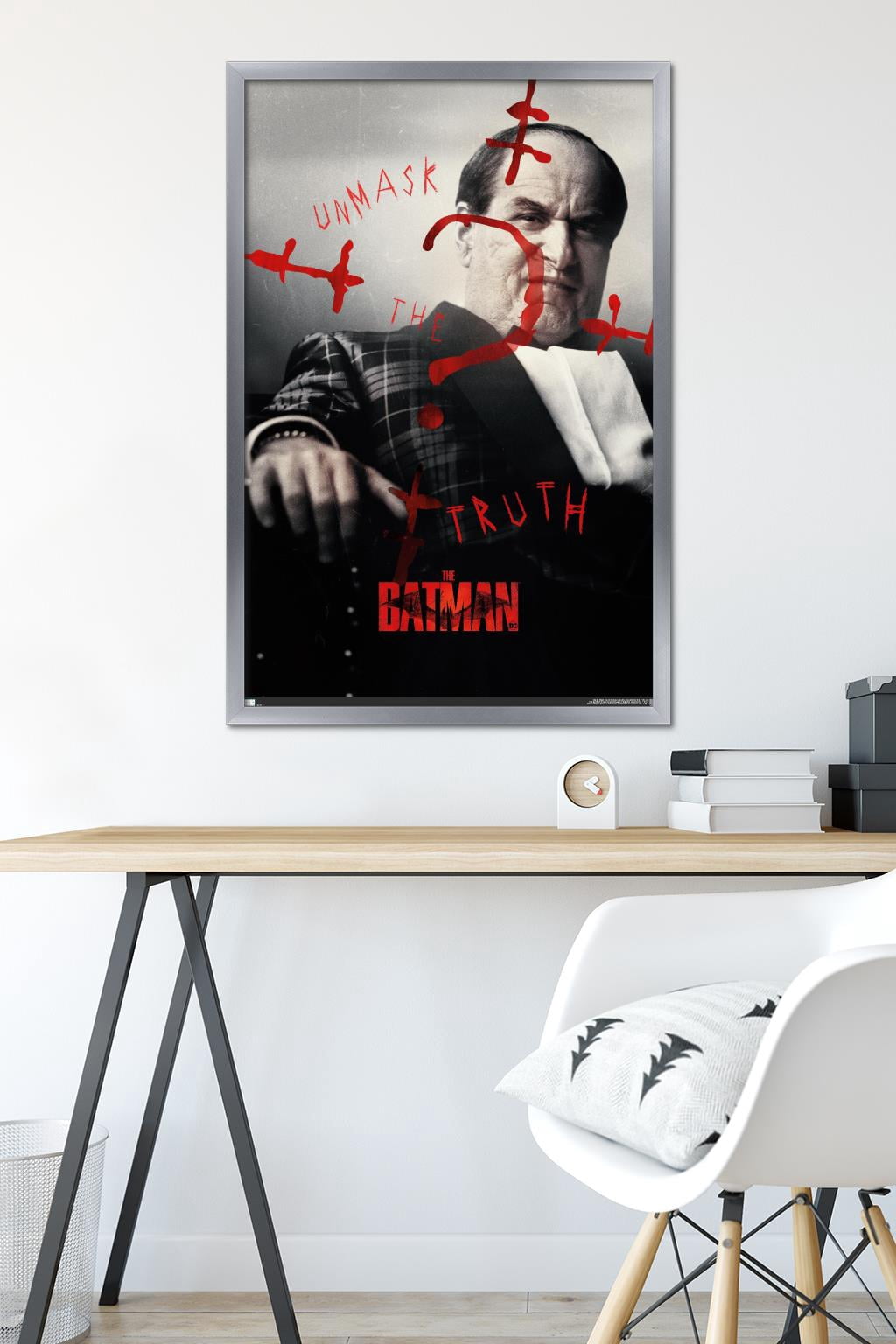 DC Comics Movie The Batman - Oswald Cobblepot A.K.A. Penguin One Sheet Wall Poster, 22.375" x 34" Framed