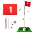thumbnail image 2 of Putting Green extraíble ANGGREK 185 cm con Bandera roja para amantes de los golfistas Clubes de interior exterior Principiantes, 2 of 8