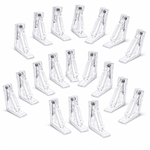 18 Pcs Spring Loaded Tablecloth Clips,Tablecloth to Hold a Table Cloth,Plastic Table Cloth Cover Holder for Home Party Outdoor Wedding BBQ Picnic Restaurant Dinner(Clear)
