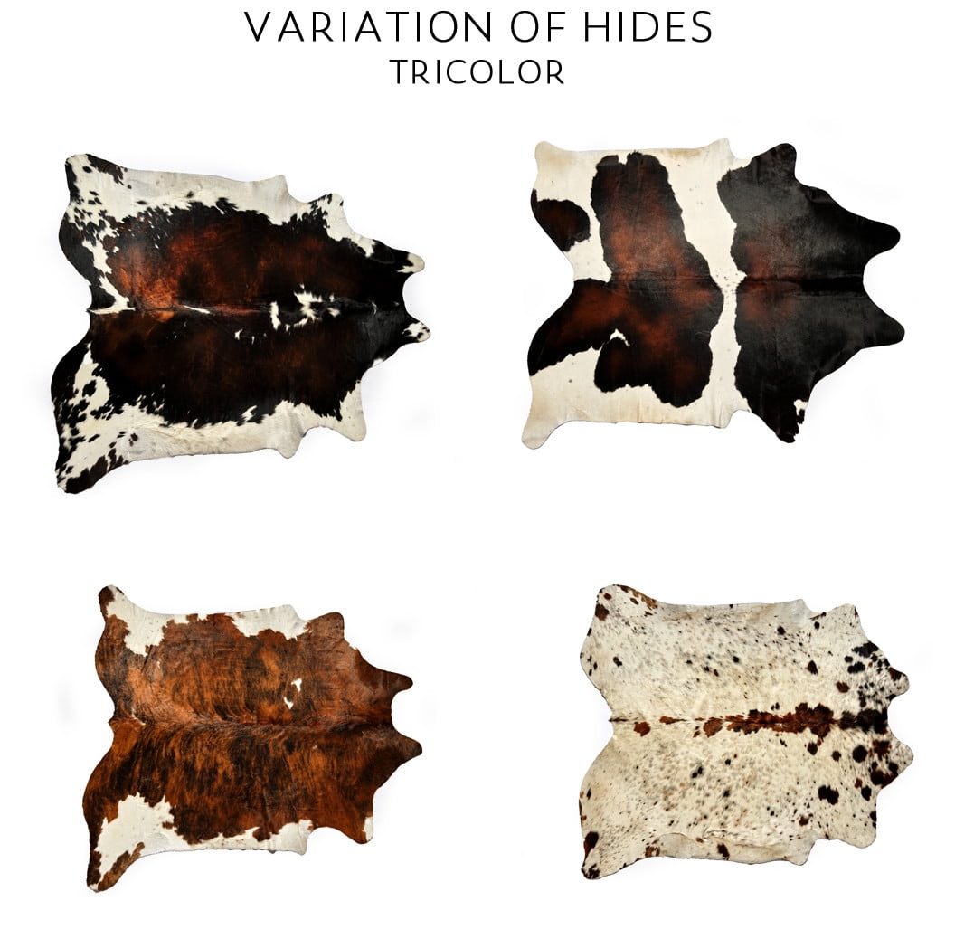 Hair On Hide Leather, Panel, Tricolor