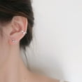 thumbnail image 3 of QQTDFG 925 Sterling Silver Leaf Branch Little Ear Cuff Hook Earrings Women Gift A1063-default, 3 of 9