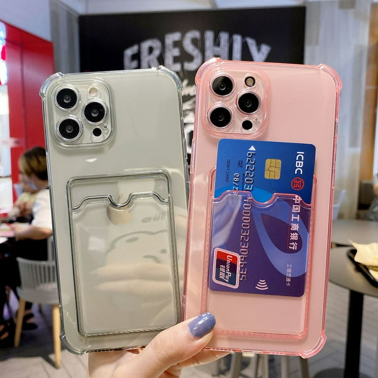 Transparent Wallet Phone Case For iPhone 14 13 12 11 Pro Max 7 8 Plus X XR  XS Mini SE2022 Shockproof Card Slot Holder Back Cover 