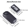 thumbnail image 4 of Bike Alarm(Remote Control Included), Wireless Anti-Theft Alarm for Bike Motorcycle Car Vehicles Doors and Windows, 113db Super Loud and Waterproof, Black, 4 of 5