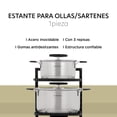 thumbnail image 3 of Estante Organizador Para Ollas y Sartenes Cocina 3 Repisas negro 1, 3 of 7