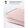 thumbnail image 3 of SOOMFON Electronic Organizer travel case,Waterproof Double Layers,Tech cord Storage for Cables, Chargers, iPad Mini 7.9 Inch - Grey- Pink, 3 of 7