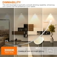 thumbnail image 4 of Éclairage Encastré à DEL de 2 Pouces, Downlight à DEL à Intensité Réglable de 3 W, Luminaires de Rénovation Blanc Chaud 3000 K, Plafonnier Rond Moderne à DEL avec DEL D, 4 of 7