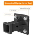thumbnail image 3 of Ladcaser 3/8" Skid Steer Mount Plate with 2" Removable Trailer Hitch Receiver, Thick Skid Steer Plate Attachment, Universal Skid Loader Tractor Quick Attach Plate, 3 of 7