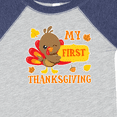 thumbnail image 4 of Inktastic My First Thanksgiving with Turkey and Leaves Boys or Girls Baby Bodysuit, 4 of 5