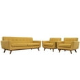 thumbnail image 2 of Modway Engage Armchairs and Sofa Set of 3 in Citrus, 2 of 6