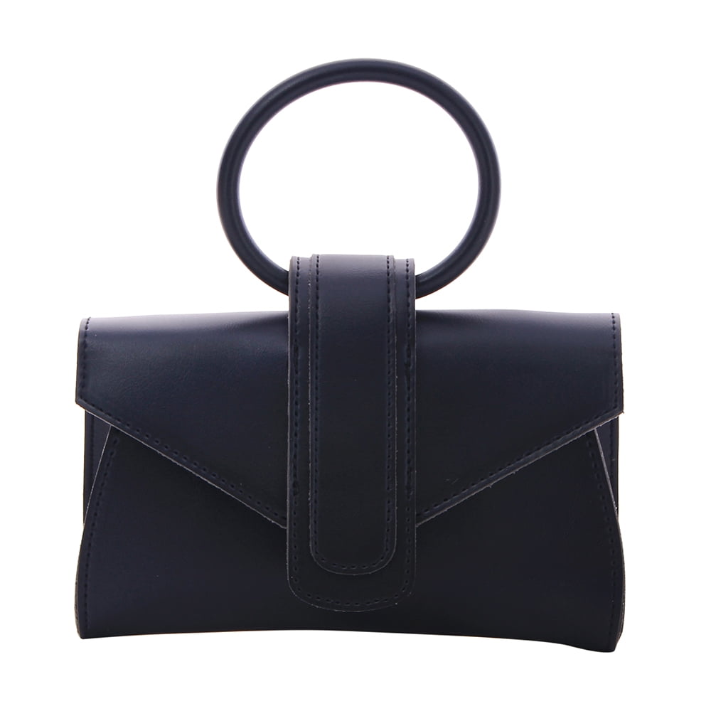 MINISO Grand Circle Simple Style Women's Clutch Bag Envelope Crossbody Bag  for Women 18.5x5x13cm Black 
