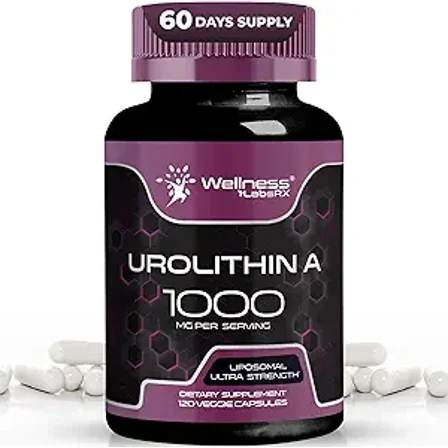 Urolithin A Capsules - 120 Count - Health Support Supplement - Vegan, Non-GMO, Gluten-Free Formula