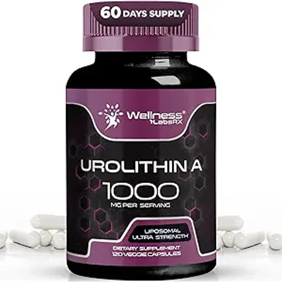 Urolithin A Capsules - 120 Count - Health Support Supplement - Vegan, Non-GMO, Gluten-Free Formula