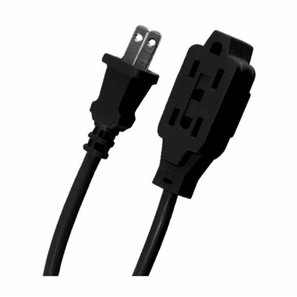 Extensión eléctrica Hyper Tough Color Negro 4 mts Uso Rudo