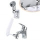 thumbnail image 5 of Wosthever 1 Juego de convertidor de extensión de grifo de pelo de ducha de fregadero, adaptador de tubo de soporte montado en la pared sin Accesorios de baño, 5 of 6