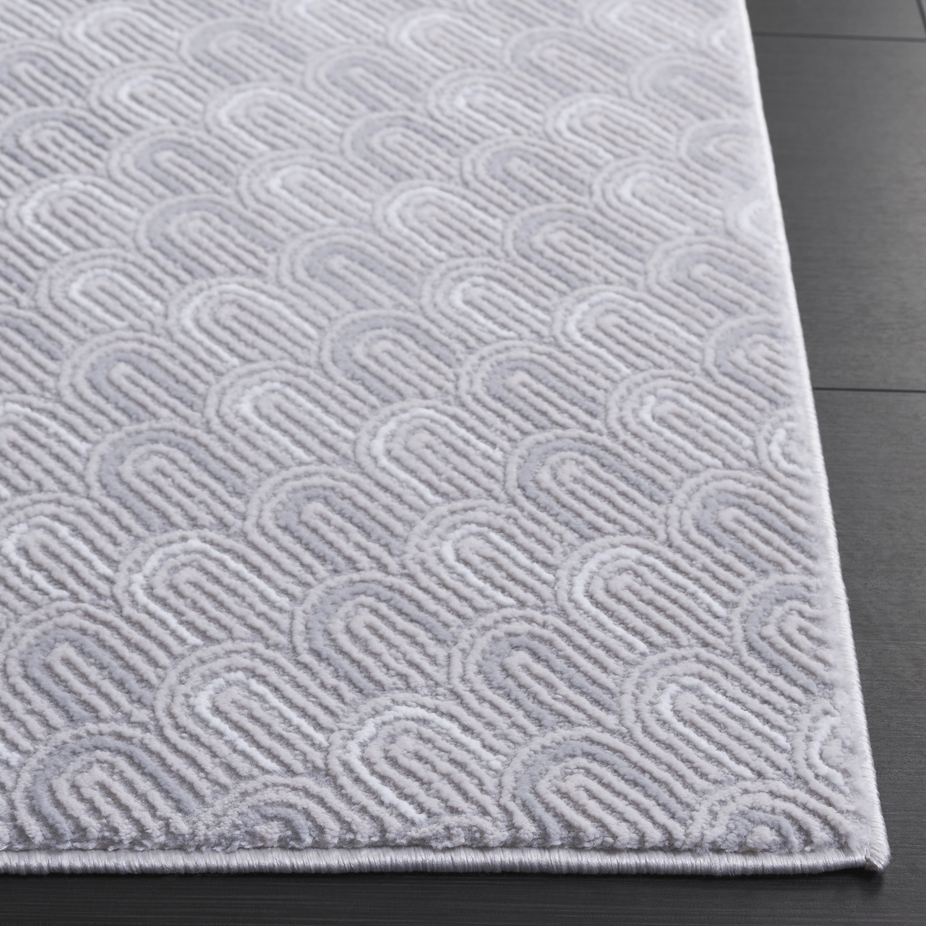 SAFAVIEH Slate Jenessa Geometric Area Rug, Beige/Grey Ivory, 4' x 6'