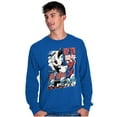 thumbnail image 4 of The Smurfs Kanji Up To No Good Men's Big & Tall Long Sleeve Graphic Tee Brisco Brands 3X, 4 of 5
