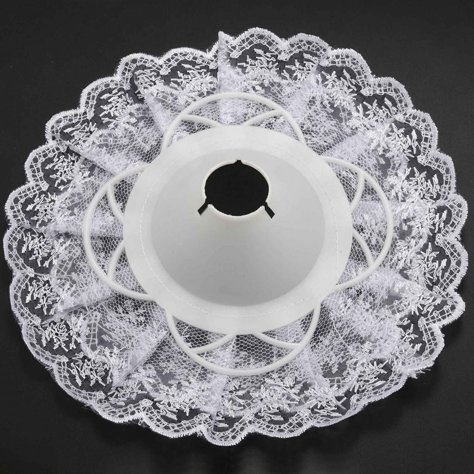 30Pcs Lace Bouquet Collar, DIY Bouquet Holder Wedding Bridal Bouquet Collar White Lace Decoration Bouquet Holder