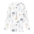 thumbnail image 4 of Puntoco Blusa tipo cárdigan con estampado cómodo e informal de manga larga para mujer Puntoco Puntoco-1, 4 of 5