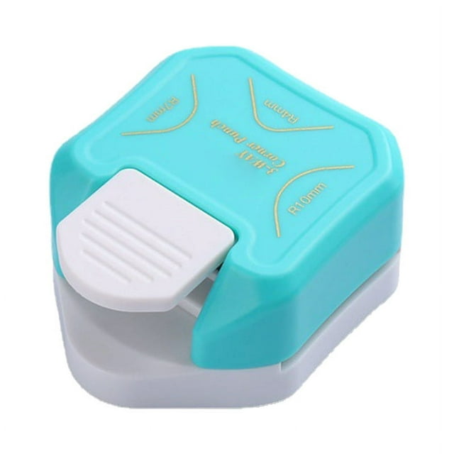 Corner Rounder Punch, Rounded Corners Plastic 3 in 1 Corner Trimmer for Greeting Cards for Photos Pink,Blue