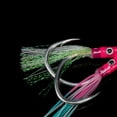 thumbnail image 4 of 1Pairs 1/0-5/0 Sea Trolling Fish Tackle Double Eyes Jig Fishhooks Fishing Assist Hooks Jigging Hook 5/0, 4 of 8