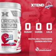 XTEND Original BCAA Powder, Sugar Free Post Workout Muscle Recovery Drink with Amino Acids and 7g BCAAs, Airheads Cherry Flavor, 30 Servings