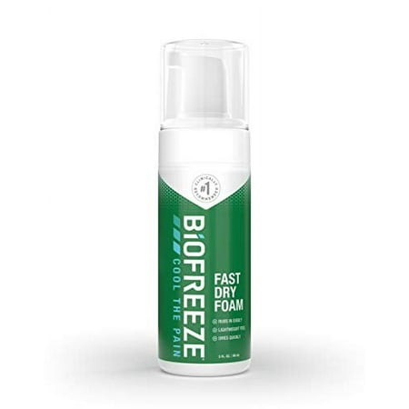 Biofreeze Pain Relief Fast Dry Foam, 3 Oz
