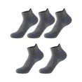 thumbnail image 2 of Gsakboxl Ankle Socks 5 Pairs Unisex Multi-color & Pattern Low Cut Sport Socks Breathable Sweat-wicking Shock Absorbent Ankle Socks for Running Basketball Daily, 2 of 5