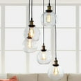 thumbnail image 2 of Warehouse of Tiffany Deeni Edison 5-light Adjustable-length Pendant Silver Tint Lamp, 2 of 4