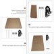 thumbnail image 4 of 1 juego de manta de picnic impermeable, cojín portátil para exteriores, tienda de campaña sencilla, 4 of 8