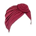 thumbnail image 4 of Sonducket Hijab musulmán con nudo turbante, gorro en espiral, diadema sólida, pañuelo elástico, gorro para pérdida de cabeza, accesorios Type5 NO5, 4 of 6