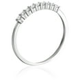 thumbnail image 2 of Vir Jewels 1/5 CTTW Diamond Wedding Band 14K White Gold 9 Stones Prong Set Round Size 10 Female Adult, 2 of 7
