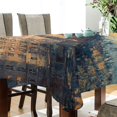 thumbnail image 3 of BZSMCE Square Tablecloth Art Tower Bridge Painting Pattern Tableclothes, 3 of 9
