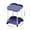 Blue, variant on HHGBAD Side Table, Mobile Storage Rack, Multifunctional Furniture, Portable Coffee/Bedside Table, For Living Room, Bedroom, Study Desk, Easy to Assemble, Stylish Decor