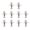 Silver, variant on 10Pcs Stainless Spinnerbait Props Plug Casting Fly Propeller Spinnerbait Fishing Lures Topwater Fishing Lures