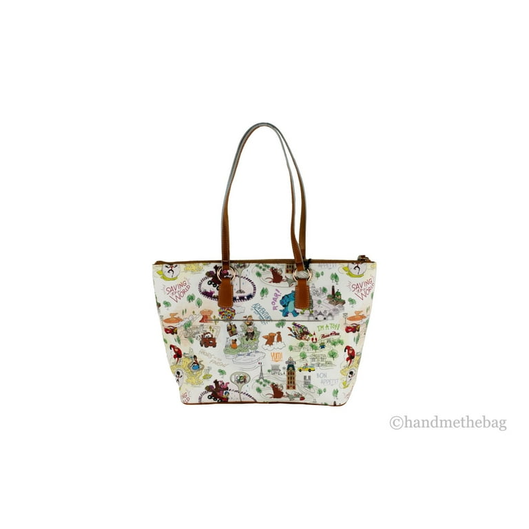 Disney Parks Pixar Maps Dooney & Bourke Zip Satchel Bag