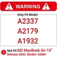 thumbnail image 3 of Juego de fundas rígidas IBENZER para MacBook Air de 13 pulgadas 2018-22, 3 of 9