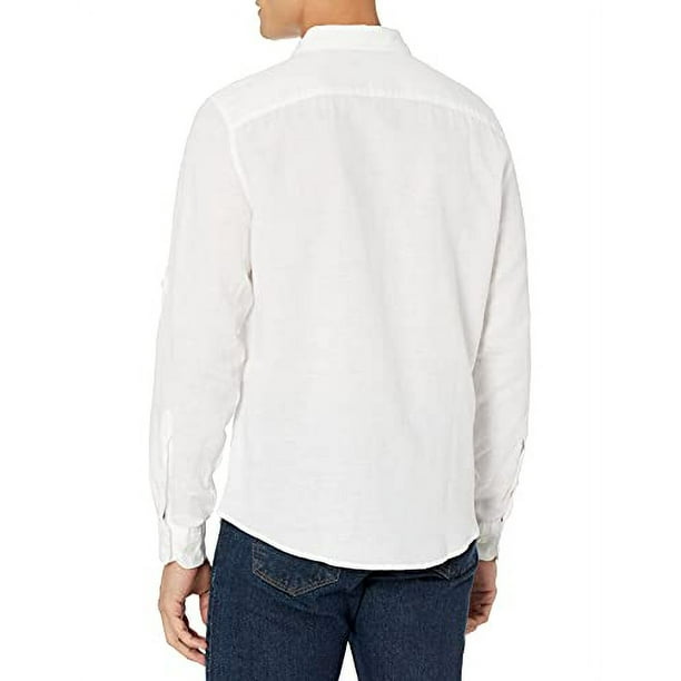 Perry ellis cheap white dress shirt