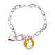 thumbnail image 1 of Pulsera de cadena de corazón joyería encanto moda, 1 of 3