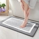 thumbnail image 1 of Alfombra de baño antideslizante, gris, alfombra de baño de microfibra suave, alfombra de ducha absorbente lavable a máquina, 40 x 60 cm, gris, 1 of 1