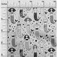 thumbnail image 2 of oneOone Cotton Silk Light Gray Fabric Mermaid Craft Projects Decor Fabric Printed By The Yard 42 Inch Wide-71, 2 of 6