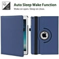 thumbnail image 3 of iPad 10.2 Case iPad 9th Generation 2021/ iPad 8th Generation 2020/ iPad 7th Generation 2019, 360 Degree Rotating Stand Case Protective Cover with Auto Sleep/Wake Function(Navy Blue), 3 of 7