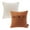 Off White & Orange, variant on Phantoscope Decorative Throw Pillow Set, Soft Corduroy Striped Velvet & Triple Buttons Cotton Blend Series Bundle, for Sofa Couch Bedroom,Brown & Off White, 18" x 18"