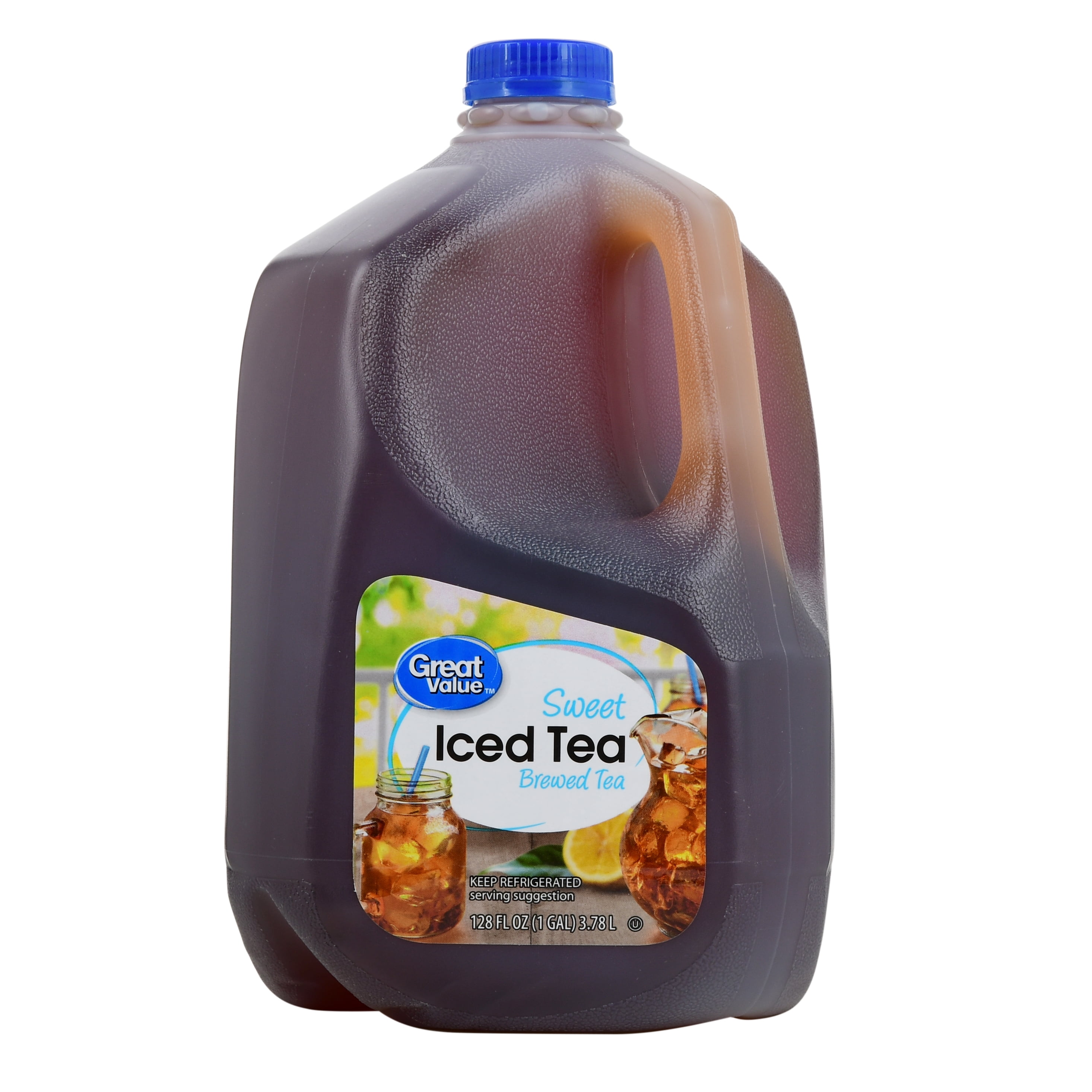 Great Value Sweet Brewed Iced Tea 128 Fl Oz Walmart Com Walmart Com