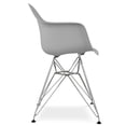 thumbnail image 3 of Aron Living Tower 18" Plastic and Chrome Steel Armchair in Gray, 3 of 5