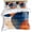 Blue, variant on 3 Piece Navy Blue Burnt Orange Duvet Cover Set Full Size, Microfiber Comforter/Quilt Cover with Corner Ties and 2 Pillowcases, Abstract Modern Geometric All Season Soft Bedding with Zipper Closure