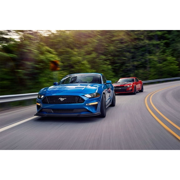 Ford Mustang GT Performance Pack Sports Car Wall Art Home Decor - 12x18 Inch Laminated Poster - Stunning Detail and Bold Colors