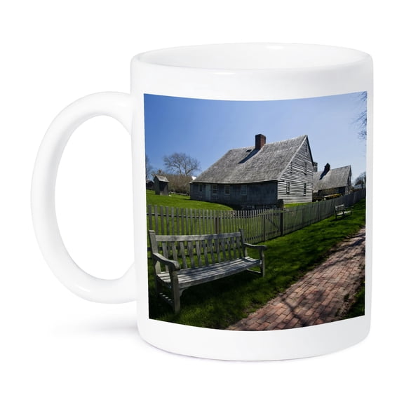 3dRose, New York, East Hampton. Mulford Farmstead - US33 WBI0207 - Walter Bibikow, 15oz Mug